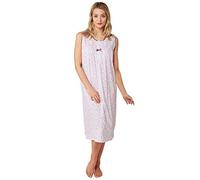 Lady Olga Cotton Floral Sleeveless Nightie 0102 Pink 8-10