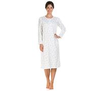 Lady Olga Ladies Bethan Floral Jersey Cuddleknit Brushed Nightdresses Blue 14-16