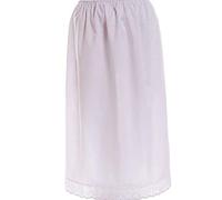 Lady Olga White Premium Poly Cotton Half Waist Slip UK Made Under Petticoat 27" Long Plus Size (Wms (12-14), White)