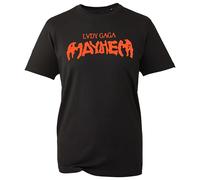 Lady Punk Gaga Mayhem Tour Logo T-Shirt, Famous American Pop Musican Singer World Tour Lady Logo Gaga Shirt, Gift Unisex Tee Top (Black, L)