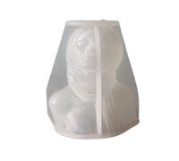 Lady Sculpture Silicone Candle Molds for Candle Soap Making The Shape Female Statue Silicone Molds for Epoxy Resin Long Hair Beauty Figure