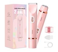 Lady Shaver for Women - 2-in-1 Bikini Trimmer & Razor, 5400 RPM Rechargeable, USB-C, Wet & Dry Use, Electric Razor for Women Legs, Body & Intimate Areas