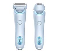 Lady Shavers for Women Dusk Razors Women, Glide Pro 3.0 Razor, 2-in-1 Wet and Dry Bikini Trimmer Suitable for Legs, Arms, Bikini Physical Privacy Area (Blue)