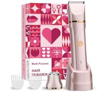Lady Shavers for Women Rechargeable 2-in-1 Bikini Trimmer Women & Electric Razor, Waterproof Facial Hair Remover for Face, Bikini Line & Legs, Painless Smooth Shaving, Compact & Gift for Ladies