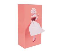 Lady Skirt Tissue Box Covers, Pink Creative Tissue Box Holder as Flying Cartoon Girl Skirt for Home Dining Room Car and Office, 25.5Cm*13Cm*7.7Cm(10In*5.1In*3.02In) Rectangle