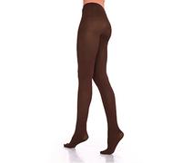 Lady Sofia Soft Microfiber Opaque Tights 100 Denier (XL, Brown)