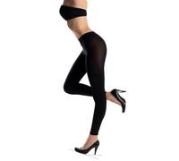 Lady Sofia Womens Opaque Footless Tights 100 Denier (M, Black)