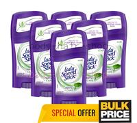 Lady Speed Stick Aloe Derma Care Fresh Deodorant Stick Odor Protect 40g 6-Pack