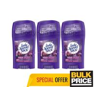 Lady Speed Stick Black Orchid Stick Deodorant 48H Sweat Odor Protect 40g 3-Pack