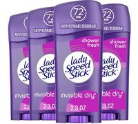 Lady Speed Stick Invisible Dry Antiperspirant Deodorant, Shower Fresh, 2.3oz, 4 Pack