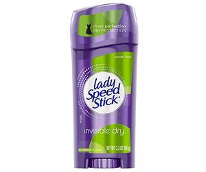 Lady Speed Stick Invisible Dry Powder Fresh Antiperspirant Deordorant 2.3 oz (Pack of 6)