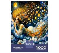 Lady star bubble sky 1000 Piece Jigsaw Puzzle Bundle Classic Jigsaw Puzzle Premium Cardstock Decompression Wall Decoration Gifts Women Men Senior Jigsaw Enthusiasts 70x50cm/1000pcs