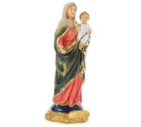 Lady Statue Resin Figurine Catholic Collection Maria Ornament Peaceful Desktop Religious Decor