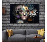 Lady Tempered Glass Wall Art
