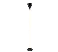Lady V Floor Lamp Brass & Black Straight