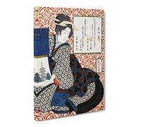 Lady With A Scroll By Yashima Gakutei Canvas Print | Gallery Wrapped 30mm Frame Wall Art | 30x20 inches | Ready to Hang | Asian People Picture | Living Room Bedroom Lounge Office
