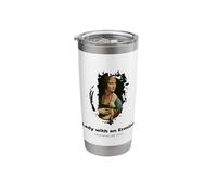 Lady with an Ermine Grunge Stainless Steel Insulated Tumbler
