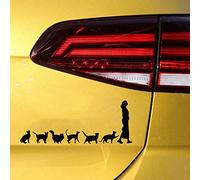 Lady With Crazy Cats Design Fun Scratch Bumper Window Decor Vinyl Sticker Decal