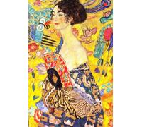 Lady with Fan (Gustav Klimt) Notebook Journal: 120 Lined Pages 6" x 9"