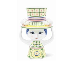 Lady with Hat Vase H 24.5 cm Bjorn Wiinblad