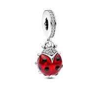 Ladybird 925 Sterling Silver Charm Compatible with Pandora Charms,and Many Other UK Charm Bracelets.