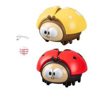 Ladybird Ball Blower, 2 Pack Ladybird Hanging Ball Toy, Animal Seven-Spot Ladybug Suspension Balls Game, New Unique Cartoon Blowing Balls Fun Slide Machine Toy, Sensory Training Educational Toys