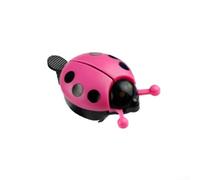 Ladybird Design Kids Bell for Bicycles Fun Handlebar Accessory for Boys and Girls Cycling (Powder)