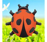 Ladybird Foil Balloon - Red & Black - 66 x 64.5 cm - Air & Helium - Children's Birthday, Spring, Garden Party