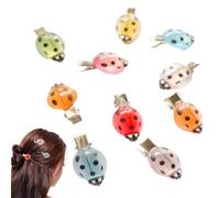 Ladybird Hair Clips, Cute Styling Clips, Funny Ladybird Clips, 10-Piece Luminous Hairpin, Fashion Accessories for Children, Teenagers, Girls, Women, School Party Clothing and Backpack Decoration