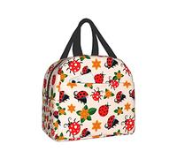 Ladybird Line Lunch Bag Tote Bag Lunch Bag for Women Men Lunch Box Insulated Lunch Container for Schools Work Travel Outdoors Picn