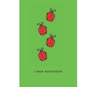 Ladybird Lined Notebook: Cute Ladybird Design: 120 Pages, 6"x9", Notebook for Notes, Journalling and Lists, Great Ladybug Gift