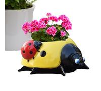 Ladybird Planter, Resin Flower Pot, Cute Animal Resin Planter Pot, Key Bowl, Decorative Planter for Lawn Ornament,