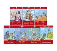 Ladybird Readers Roald Dahl Series 7 Books Set Level 1 - 4 Collection (Twits, James and the Giant Peach, Charlie and the Chocolate Factory, Magic Finger & MORE!)