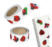Ladybird Sticker Roll 1000 Pieces Cartoon Waterproof Collection