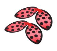 Ladybird Wings Props - Red Fabric Wings with Golden Glitter for Costume Parties and Stage Performances Foldable Cosplay Props for Girls Stage Performance Photo Props