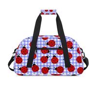 Ladybirds Fun Design Gym Bag Sports Duffle Bag Weekend Sleepover Duffel Bags Small Travel Tote for Overnight Workout Gymnastics Dance Ballet, Ladybirds Fun Design, 18.9 x 8.7 x 10.6 in, Duffel Bags