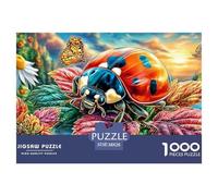 Ladybug 1000 Piece Jigsaw Puzzle for Family - Fun Challenge for Adults & Kids, A Great Gift And Interactive Home Decor Project 38x26cm/1000pcs