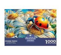 Ladybug 1000 Piece Jigsaw Puzzle for Family - Fun Challenge for Adults & Kids, A Great Gift And Interactive Home Decor Project 38x26cm/1000pcs
