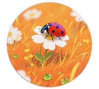 Ladybug 1000 Pieces Jigsaw Insect Round Puzzle for Adults And Kids Cool Unique Challenge Games Scene Creative 1000pcs (67.5x67.5cm)