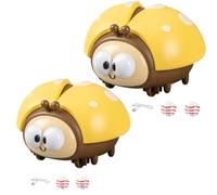 Ladybug Air Ball Toys | 2PC Lady B-ug Toy for Kids | Electric Ladybugs Floating Ball Toy with 2 Balls | Cute Educational Lady B-ugs Blowing Balls Games Interactive Toys for Cats & Kids