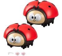 Ladybug Air Ball Toys | 2PC Lady B-ug Toy for Kids | Electric Ladybugs Floating Ball Toy with 2 Balls | Cute Educational Lady B-ugs Blowing Balls Games Interactive Toys for Cats & Kids