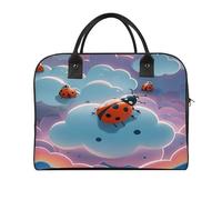 Ladybug And Cloud Travel Duffle Bag Carry on Weekender Bags Toiletry Bag Overnight Tote Bags for Men Women