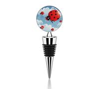 Ladybug And Cloud Wine Saver Vacuum Pump Champagne Bottle Stopper Multicolor Leak-Proof And Reusable Wine Saver, Preserves Beverage Freshness