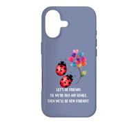 Ladybug art friends aging humor senile growing old together Case for iPhone 17