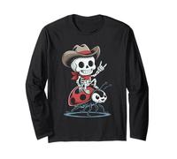 Ladybug Cowboy Skeleton Halloween Long Sleeve T-Shirt