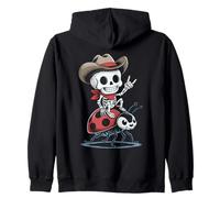 Ladybug Cowboy Skeleton Halloween Zip Hoodie