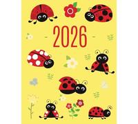 Ladybug Daily Planner 2026: Make 2026 a Productive Year! Cute Weekly Organizer with Red Insect January-December (12 Months)