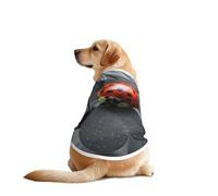 Ladybug Daisy Print Dog Outfit Sleeveles, Funny Pet Dog Clothes Machine Washable Shirt Vest For Medium Large Dogs