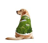 Ladybug Daisy Print Dog Vest, Soft Breathable Pet Shirt Clothes Sleeveless Fashion Apparel For Medium Large Breeds