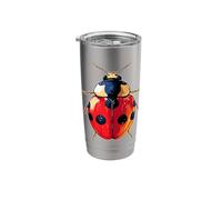 Ladybug Design Ladybird Lover Insects Cute Beetle Ladybugs Stainless Steel Insulated Tumbler